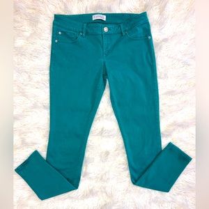 Express Skinny Jeans Aqua Blue Color